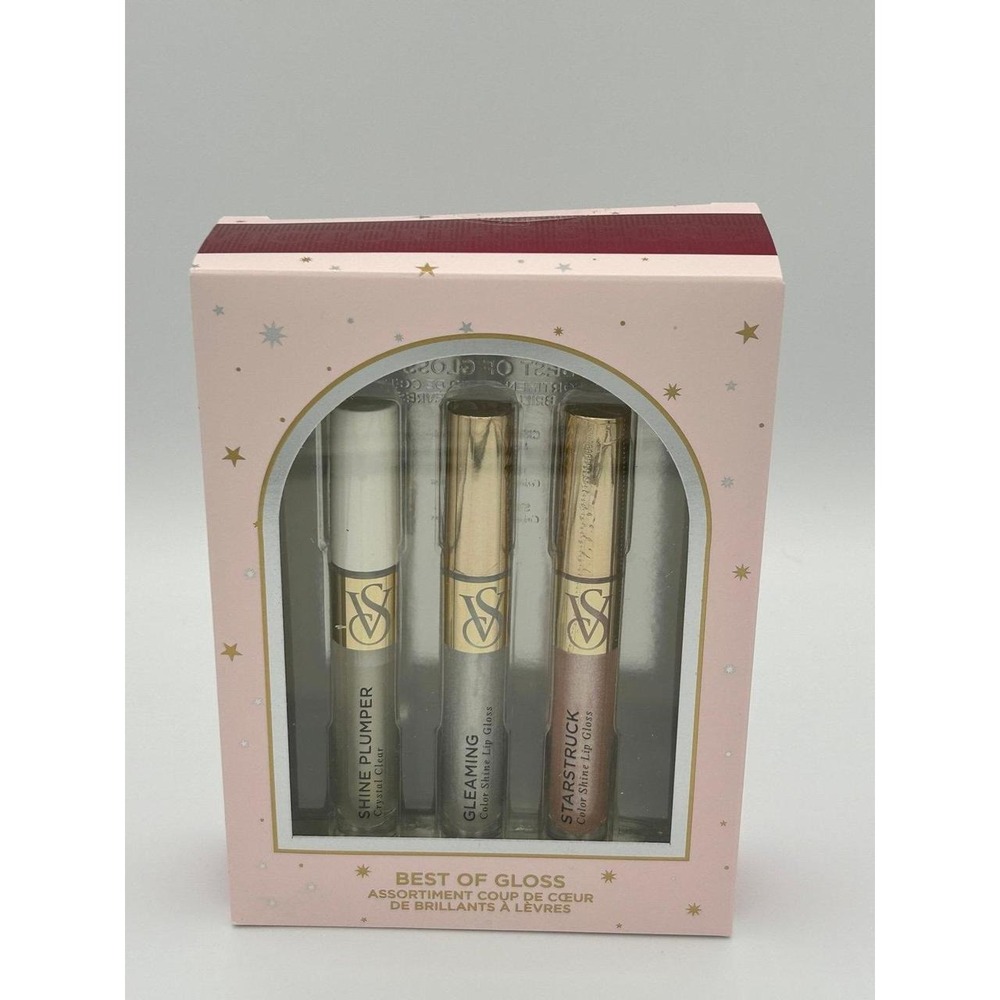 NWT Victoria's Secret Best of Gloss Lip Set Shine Plumper Gleaming Starstruck